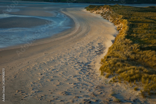 Playa Seilebost y dunas. Seilebost Beach and dunes. South Harris Island. Outer Hebrides. Scotland, UK photo