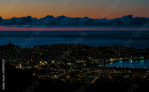 Coquimbo Chile atardecer Cruz del tercer milenio photo