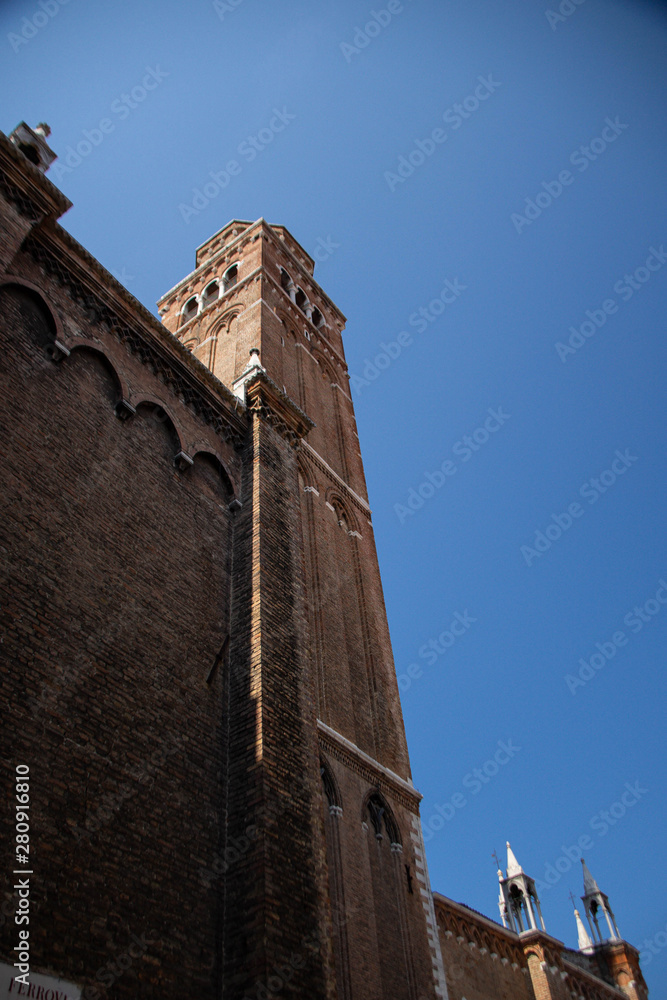 Kirche, Turm, Italien, Hintergrund, Alt, Venedig, Glauben, Religion