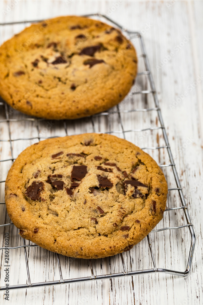 Chocolate Chip Cookies. Selective focus. Chocolate Chip Cookies. Selective focus.