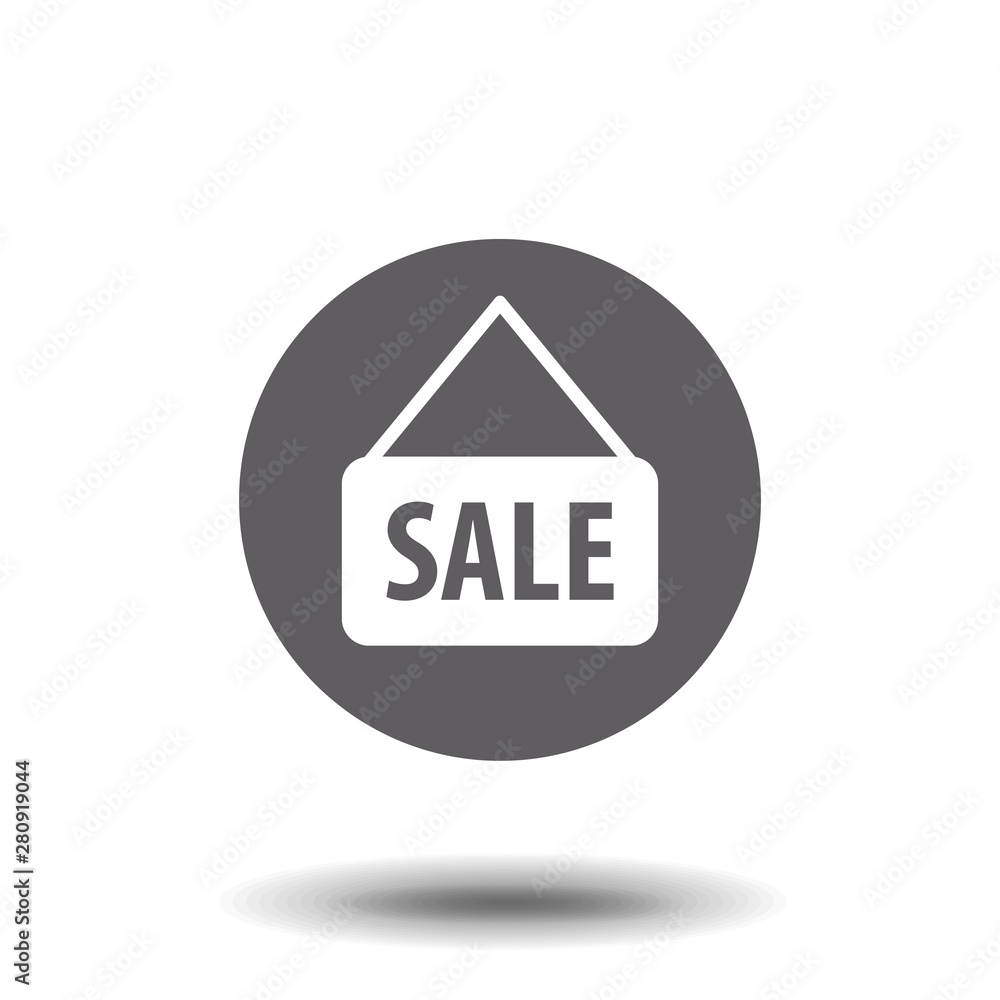 Vector sale sign Icon. Simple vector illustration for graphic and web design. EPS 10