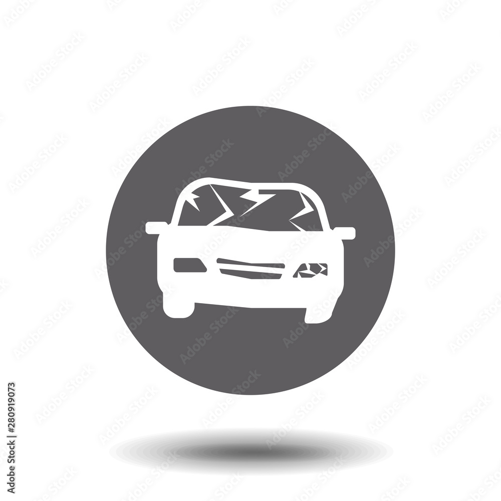 Car crush icon. Simple vector illustration for graphic and web design. EPS 10 Car crush icon. Simple vector illustration for graphic and web design. EPS 10