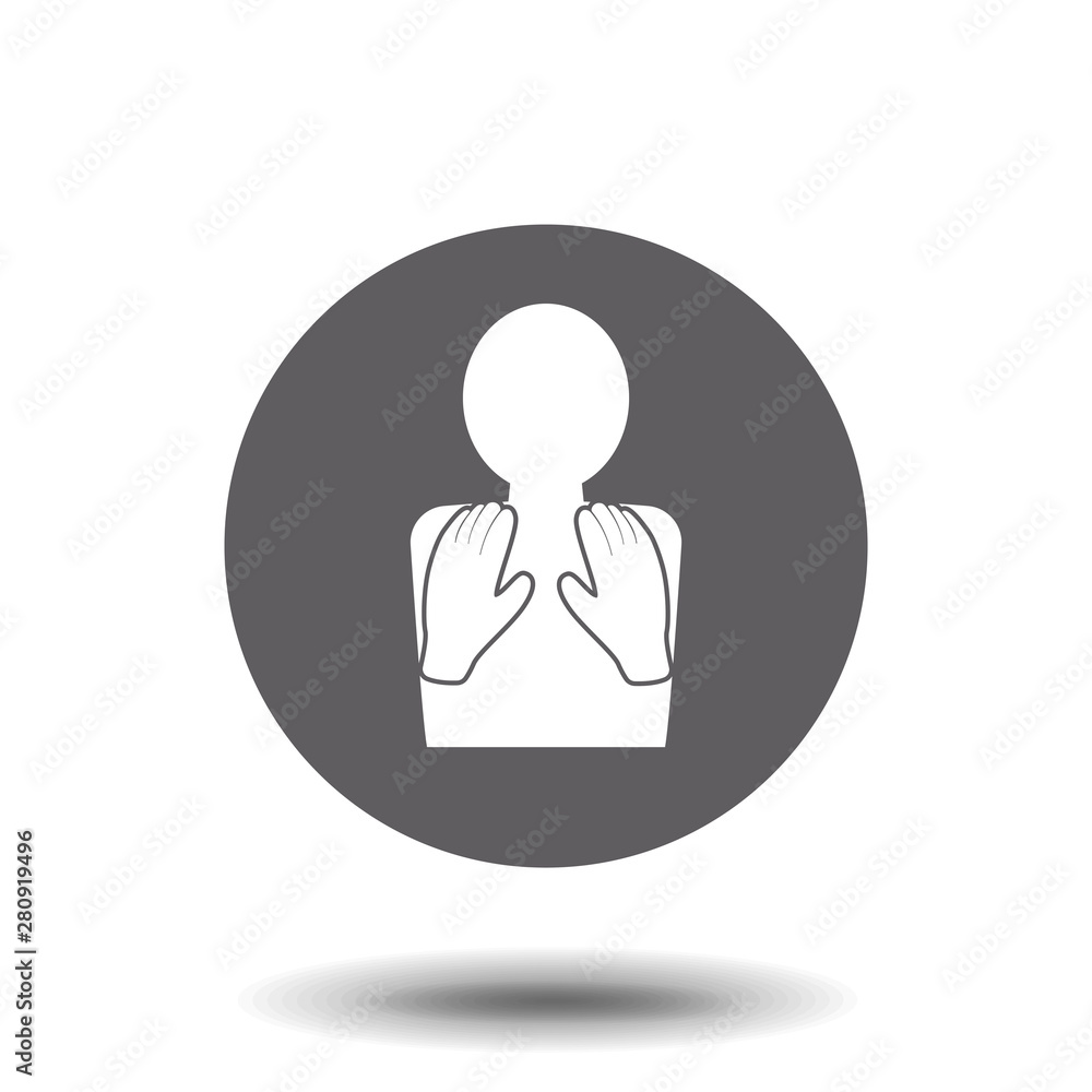 Massage icon of vector illustration for web and mobile design Massage icon of vector illustration for web and mobile design