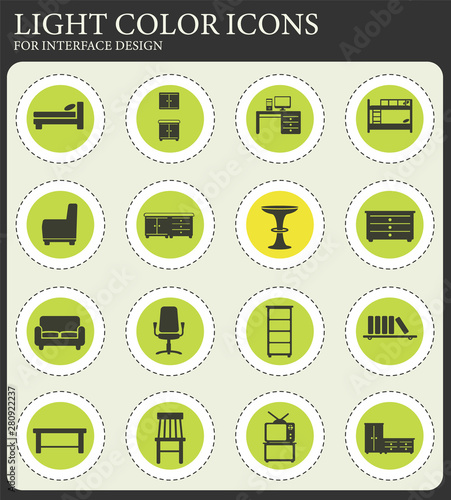 Furniture simply icons