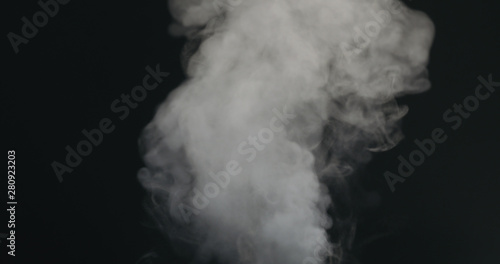 water vapor stream comes from below over black background with motion blur © GCapture