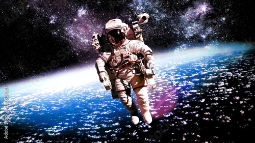  cosmonaut in space