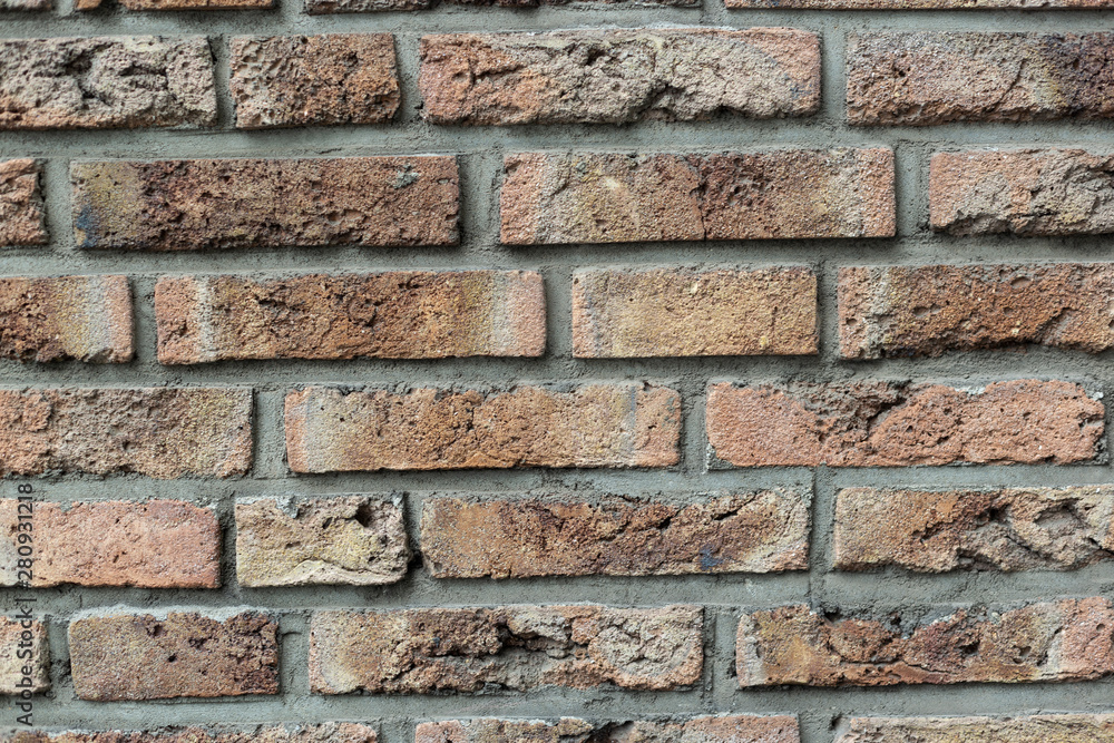 Naklejka premium brick brown wall texture stone bachground wallpaper