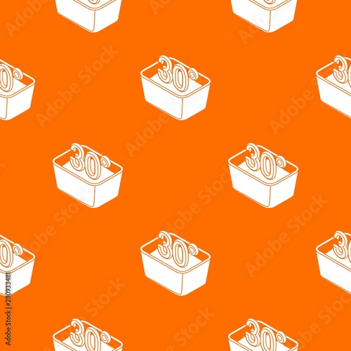 Hand wash 30 degrees celsius pattern vector orange for any web design best