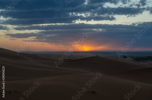 Tramonto sulle dune di Merzouga