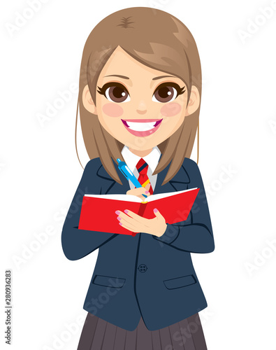 Young student girl in schoo...