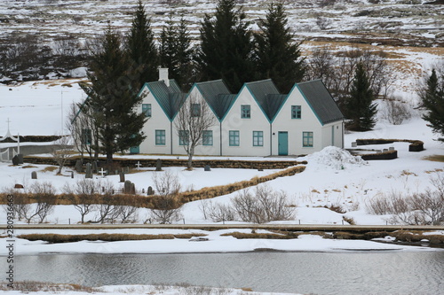 Wallpaper Mural house in Iceland Torontodigital.ca