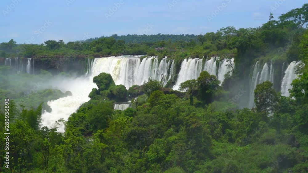 Iguazu falls seen from the Argentinian side of the national park Iguazu falls seen from the Argentinian side of the national park