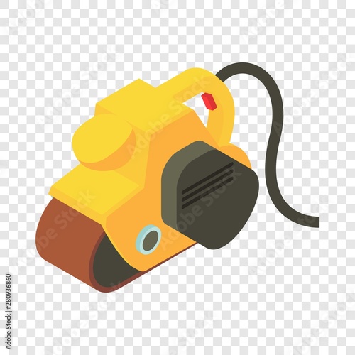 Yellow jack plane icon. Isometric illustration of yellow jack plane vector icon for web photo