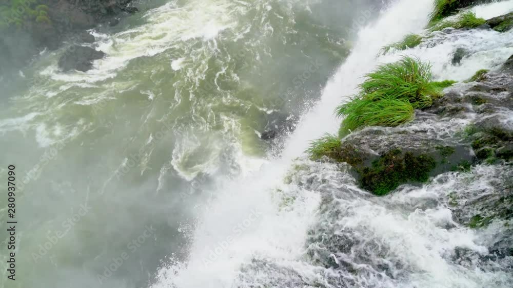 Iguazu falls seen from the Brasilian side of the national park