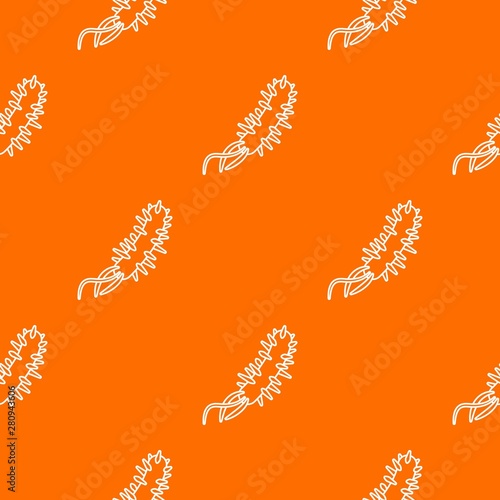 E coli bacteria pattern vector orange for any web design best