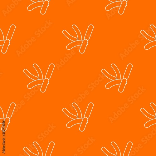 Bacilli pattern vector orange for any web design best