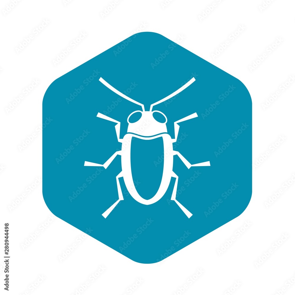 Longhorn beetle grammoptera icon. Simple illustration of longhorn beetle grammoptera vector icon for web Longhorn beetle grammoptera icon. Simple illustration of longhorn beetle grammoptera vector icon for web