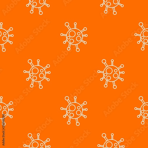 Chlamydia virus pattern vector orange for any web design best