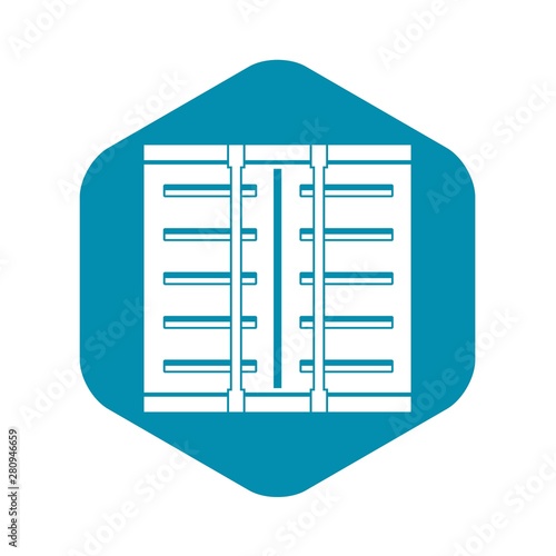 Jalousie icon. Simple illustration of jalousie vector icon for web
