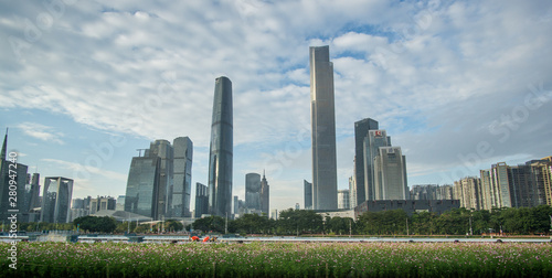 Touring around the business in the city center of Guangzhou , this massive city contains more than 14M of people and considered as a international business capital.