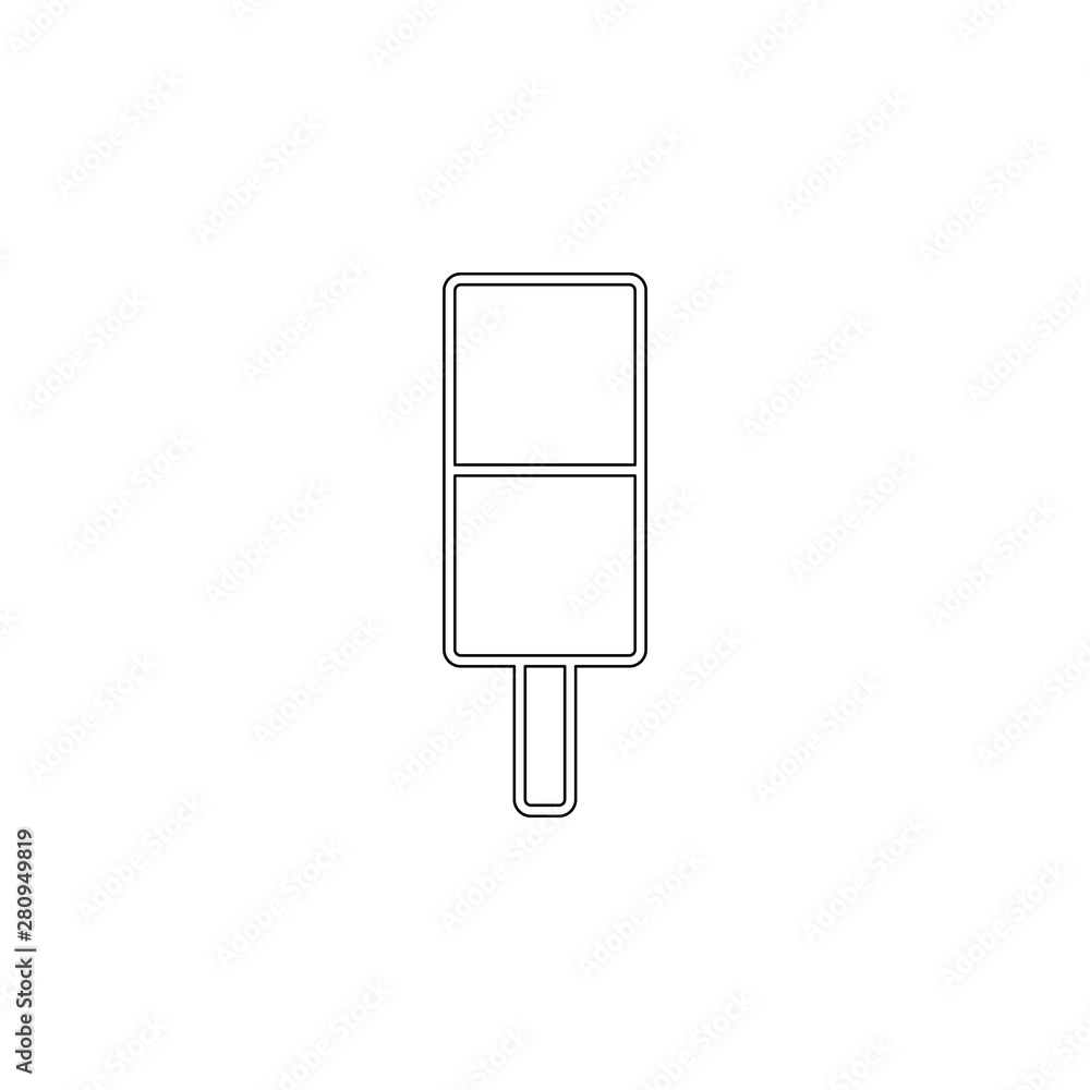 ice cream on stick icon. Element of ice cream for mobile concept and web apps icon. Outline, thin line icon for website design and development, app development ice cream on stick icon. Element of ice cream for mobile concept and web apps icon. Outline, thin line icon for website design and development, app development
