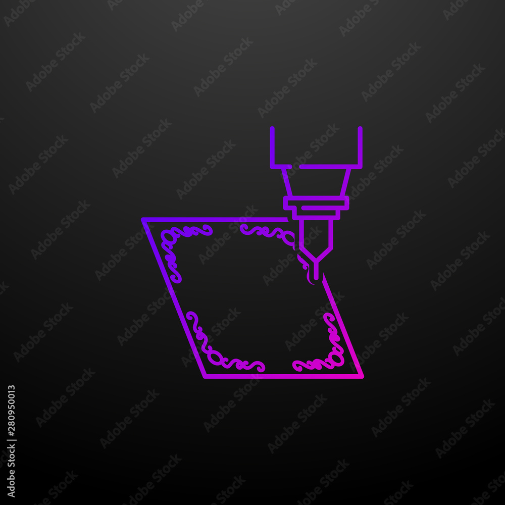 Tile engraving nolan icon. Elements of laser set. Simple icon for websites, web design, mobile app, info graphics Tile engraving nolan icon. Elements of laser set. Simple icon for websites, web design, mobile app, info graphics