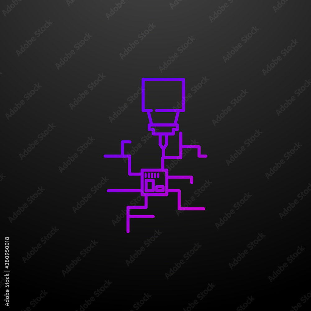 Microchip nolan icon. Elements of laser set. Simple icon for websites, web design, mobile app, info graphics Microchip nolan icon. Elements of laser set. Simple icon for websites, web design, mobile app, info graphics