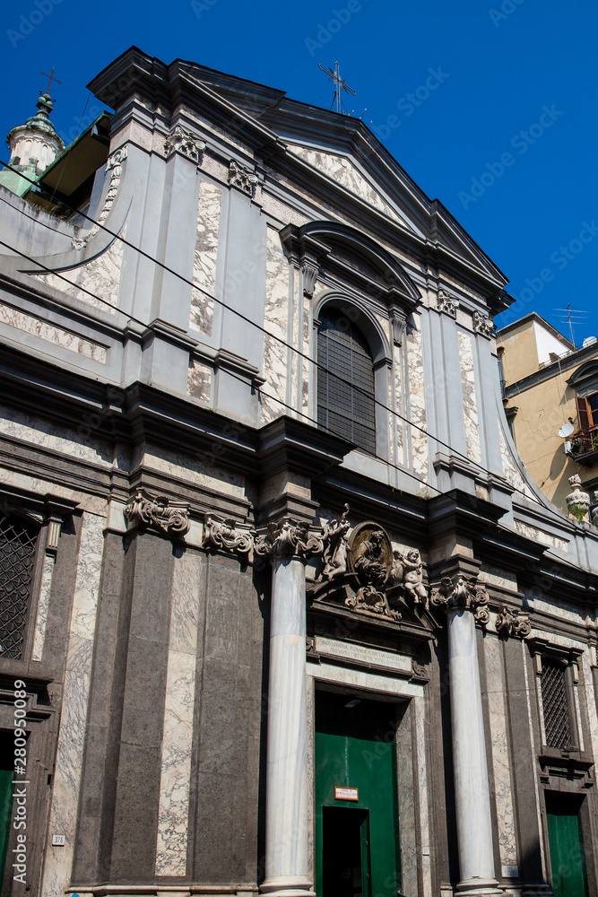 The church of St. Nicholas the Charitable built on 1682 in Naples