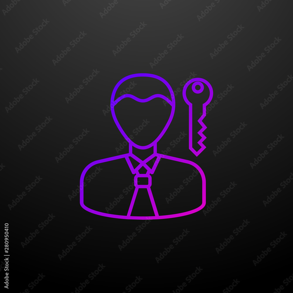 Account password outline nolan icon. Elements of security set. Simple icon for websites, web design, mobile app, info graphics Account password outline nolan icon. Elements of security set. Simple icon for websites, web design, mobile app, info graphics
