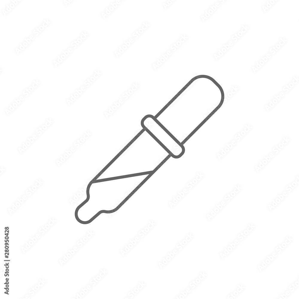 Dropper, pipette icon. Element of medicine icon. Thin line icon Dropper, pipette icon. Element of medicine icon. Thin line icon