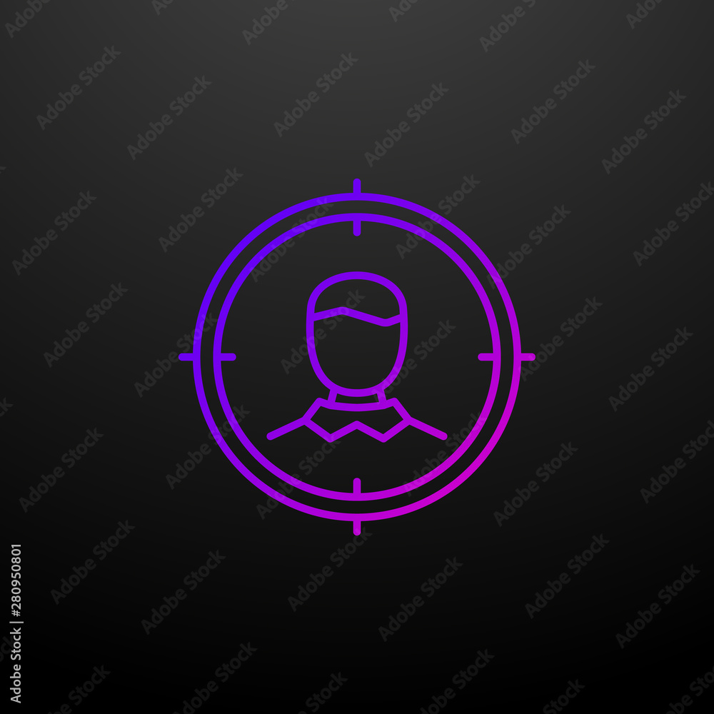 Target audience line nolan icon. Elements of seo & web optimization set. Simple icon for websites, web design, mobile app, info graphics Target audience line nolan icon. Elements of seo & web optimization set. Simple icon for websites, web design, mobile app, info graphics