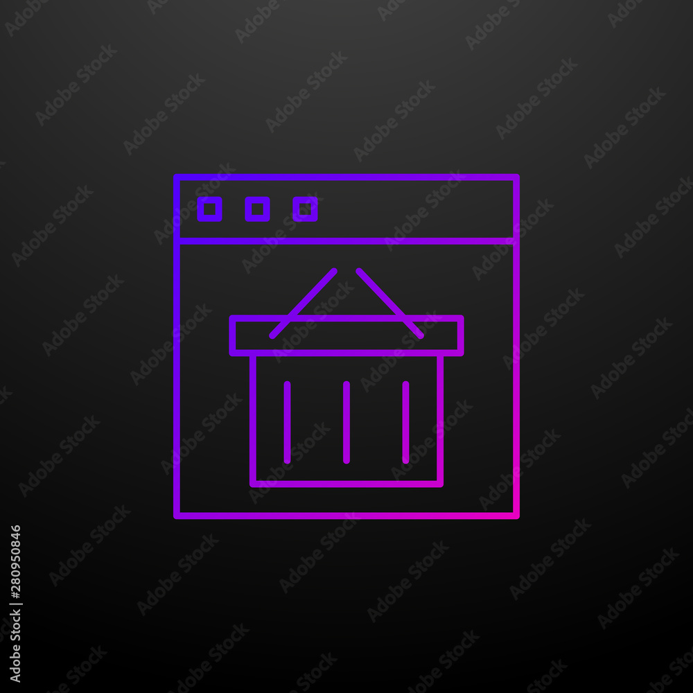 E-commerce website line nolan icon. Elements of seo & web optimization set. Simple icon for websites, web design, mobile app, info graphics E-commerce website line nolan icon. Elements of seo & web optimization set. Simple icon for websites, web design, mobile app, info graphics