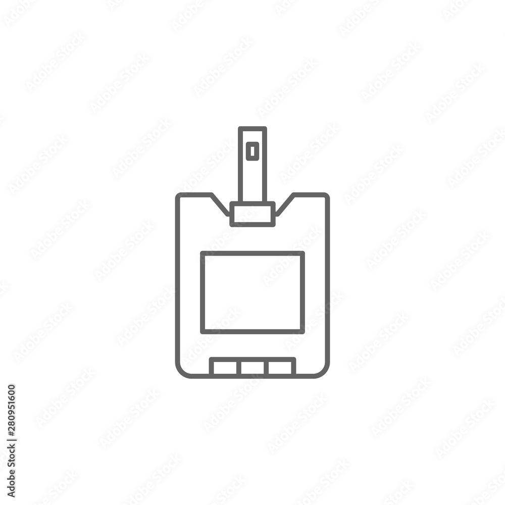 Sugar blood, diabetes icon. Element of medicine icon. Thin line icon Sugar blood, diabetes icon. Element of medicine icon. Thin line icon