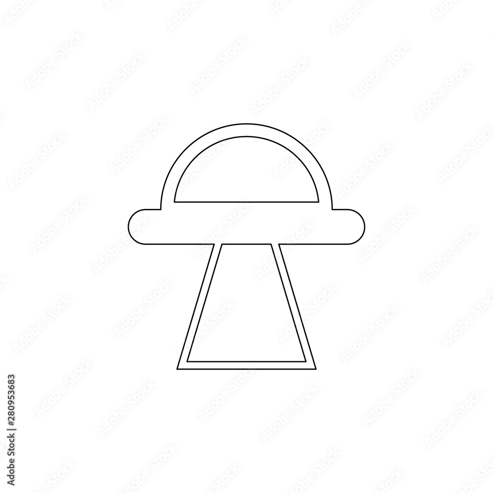 UFO icon. Element of web for mobile concept and web apps icon. Outline, thin line icon for website design and development, app development UFO icon. Element of web for mobile concept and web apps icon. Outline, thin line icon for website design and development, app development