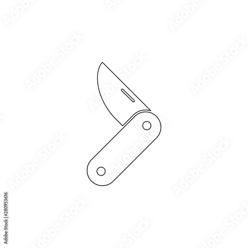 jackknife icon. Element of web for mobile concept and web apps icon. Outline, thin line icon for website design and development, app development