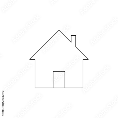 house icon. Element of web for mobile concept and web apps icon. Outline, thin line icon for website design and development, app development