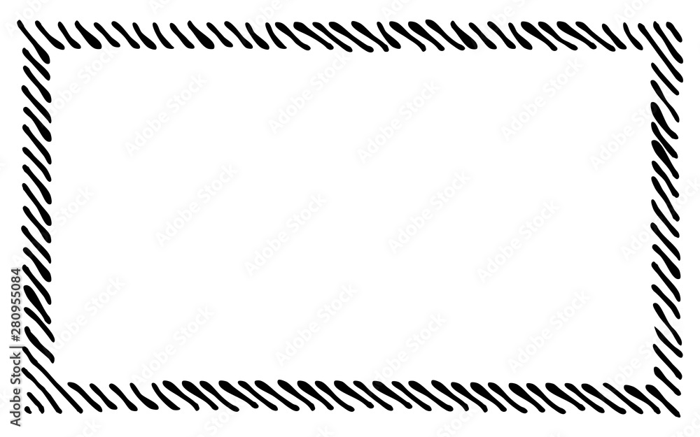 Scribble diagonal hatching along the rim frame rectangle. Hand drawn symbols. Sketches shaded and hatched badges and stroke shapes. Monochrome vector design elements. Isolated illustration. Scribble diagonal hatching along the rim frame rectangle. Hand drawn symbols. Sketches shaded and hatched badges and stroke shapes. Monochrome vector design elements. Isolated illustration.