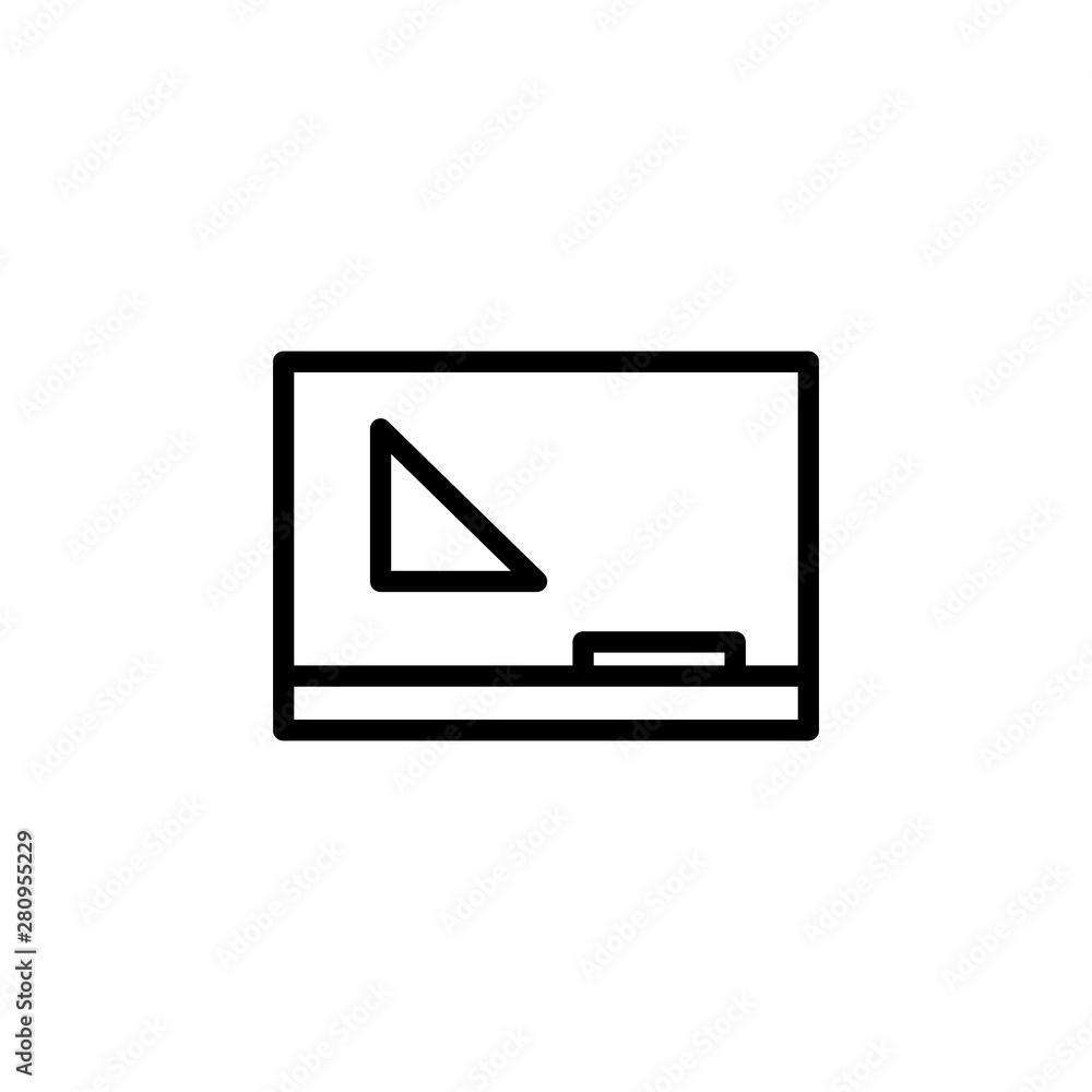 Blackboard, classroom icon. Element of Education icon. Thin line icon Blackboard, classroom icon. Element of Education icon. Thin line icon