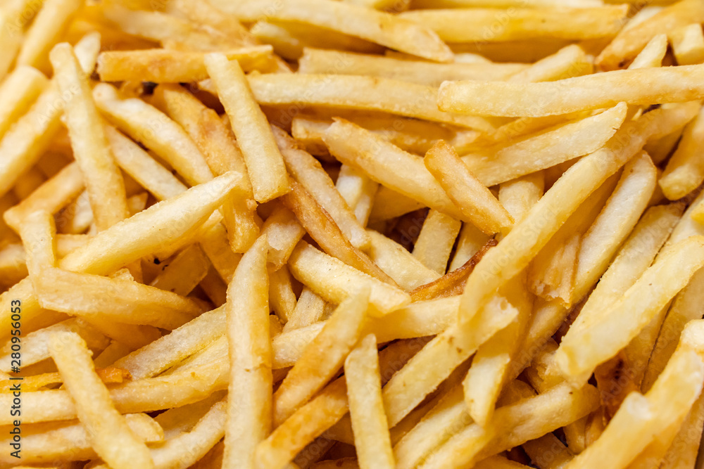 Yummy french fries as background Yummy french fries as background