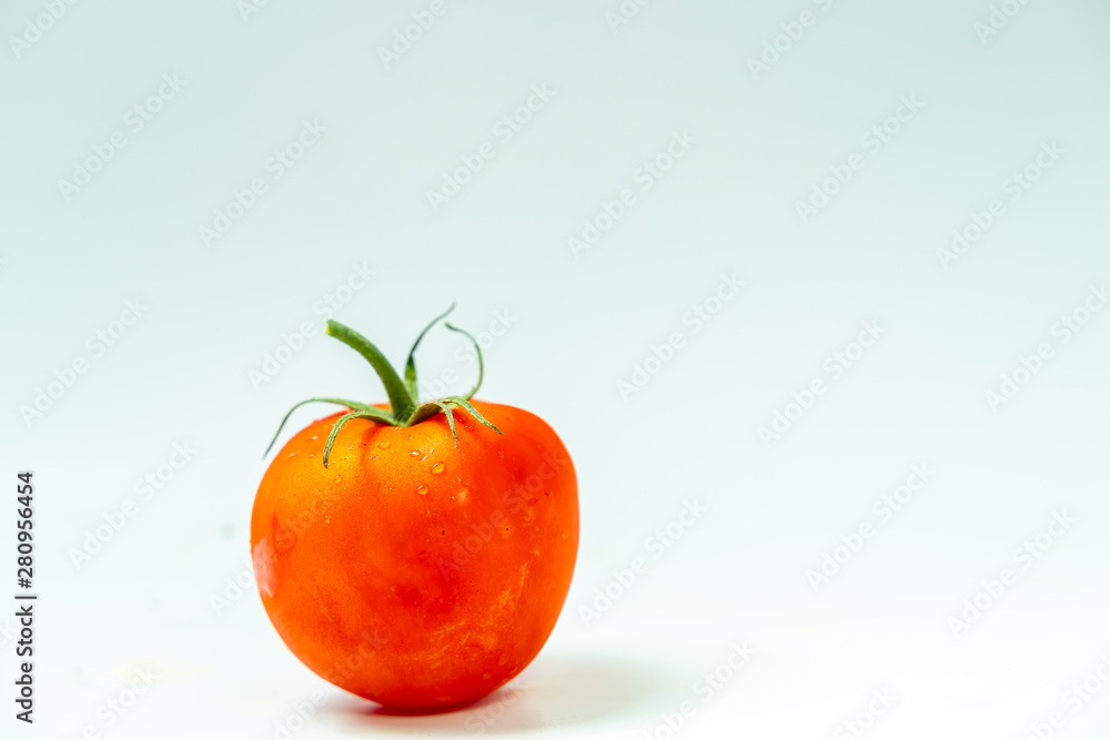 Fresh tomatoes isolated on white background. Fresh tomatoes isolated on white background.