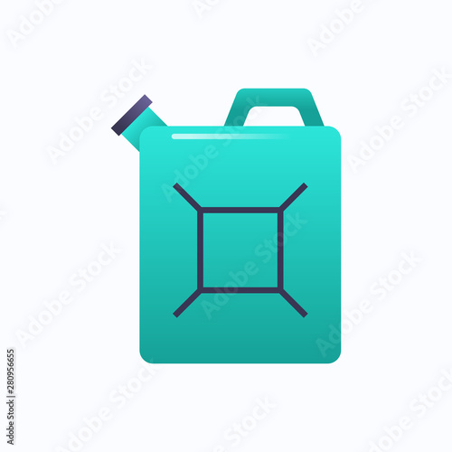 Fuel container jerrycan icon canister for gasoline