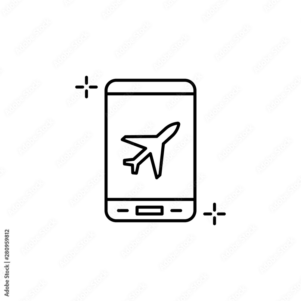 Airplane mode, airport icon. Element of airport line color icon Airplane mode, airport icon. Element of airport line color icon