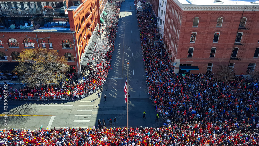 Parade Route in Denver, Colorado