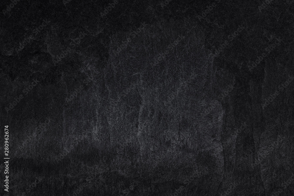 Dark grey black stone for background or natural black slate texture