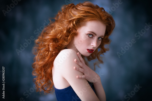 gorgeous redhead girl photo