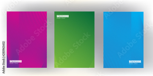 Bright gradient abstract pattern background cover design with trendy vibrant and vivid color template