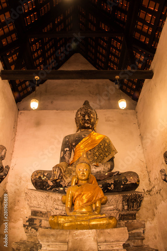 The statue of Buddha in Thai temple