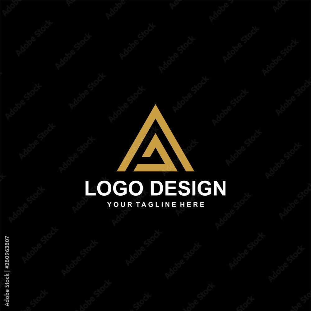 Mountain gold logo design vector. Adventure logo icon illustration. Mountain gold logo design vector. Adventure logo icon illustration.