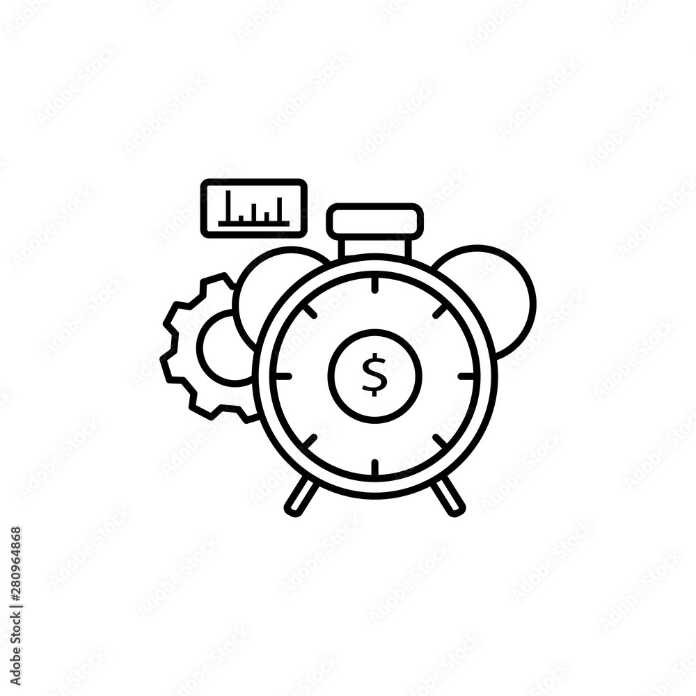 Performance, time, business, gear icon. Element of business icon Performance, time, business, gear icon. Element of business icon