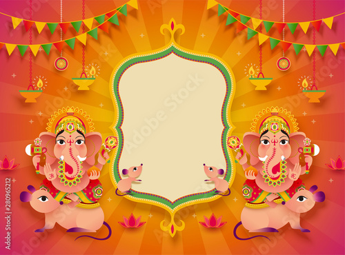 Ganesh Chaturthi background